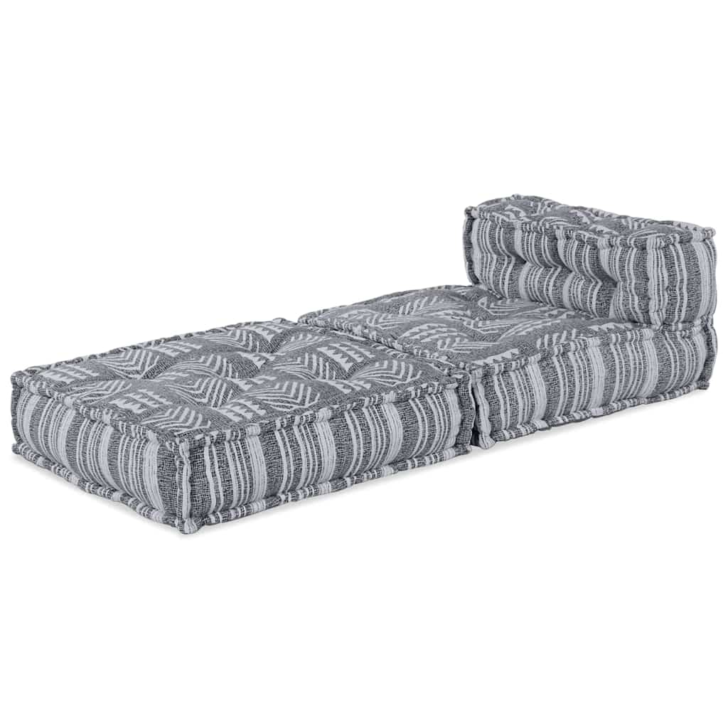 Vidaxl modulair bank grijze print 70 x 70 x 56 cm stof