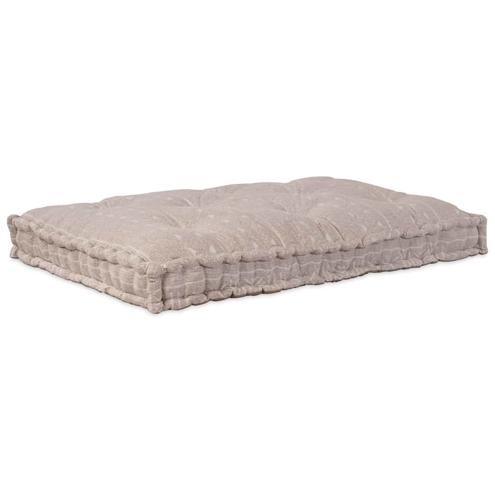 Vidaxl modulair bank licht bruin 120 x 80 x 12 cm stof