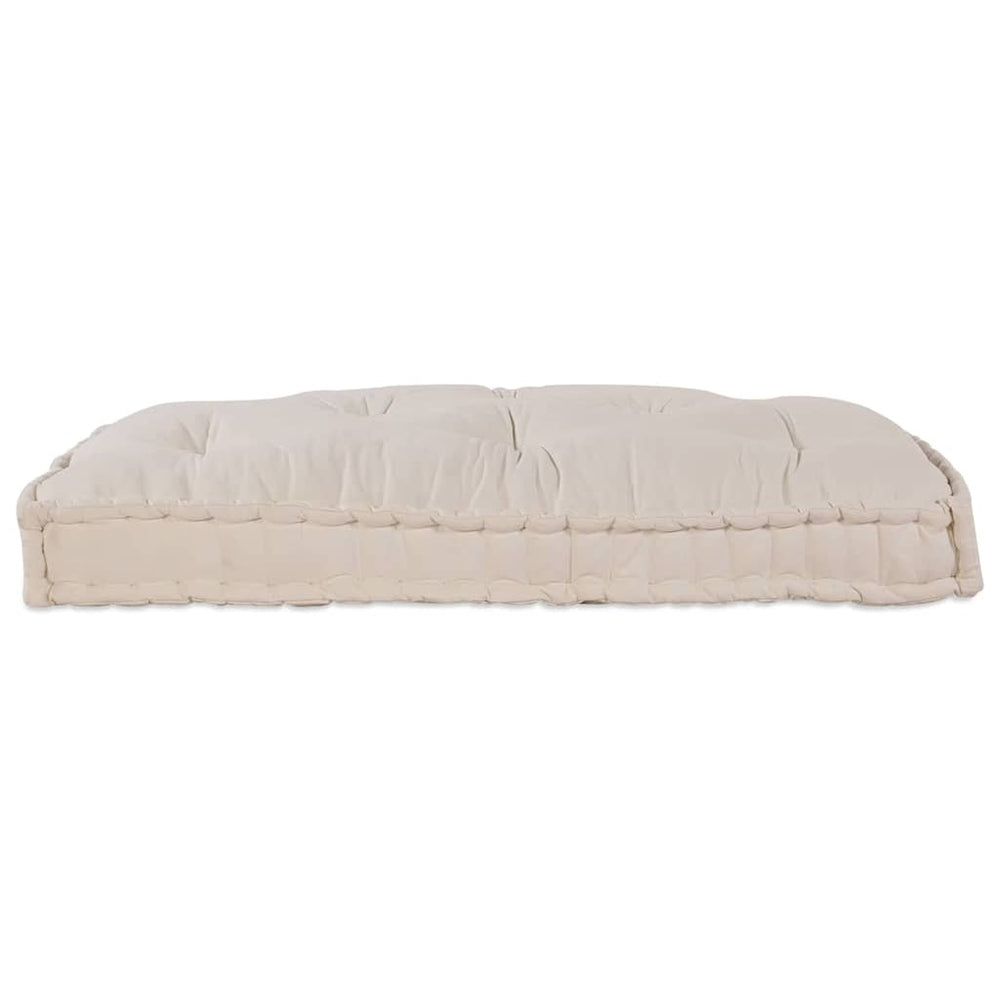 Vidaxl modulair bank crème 120 x 80 x 12 cm stof