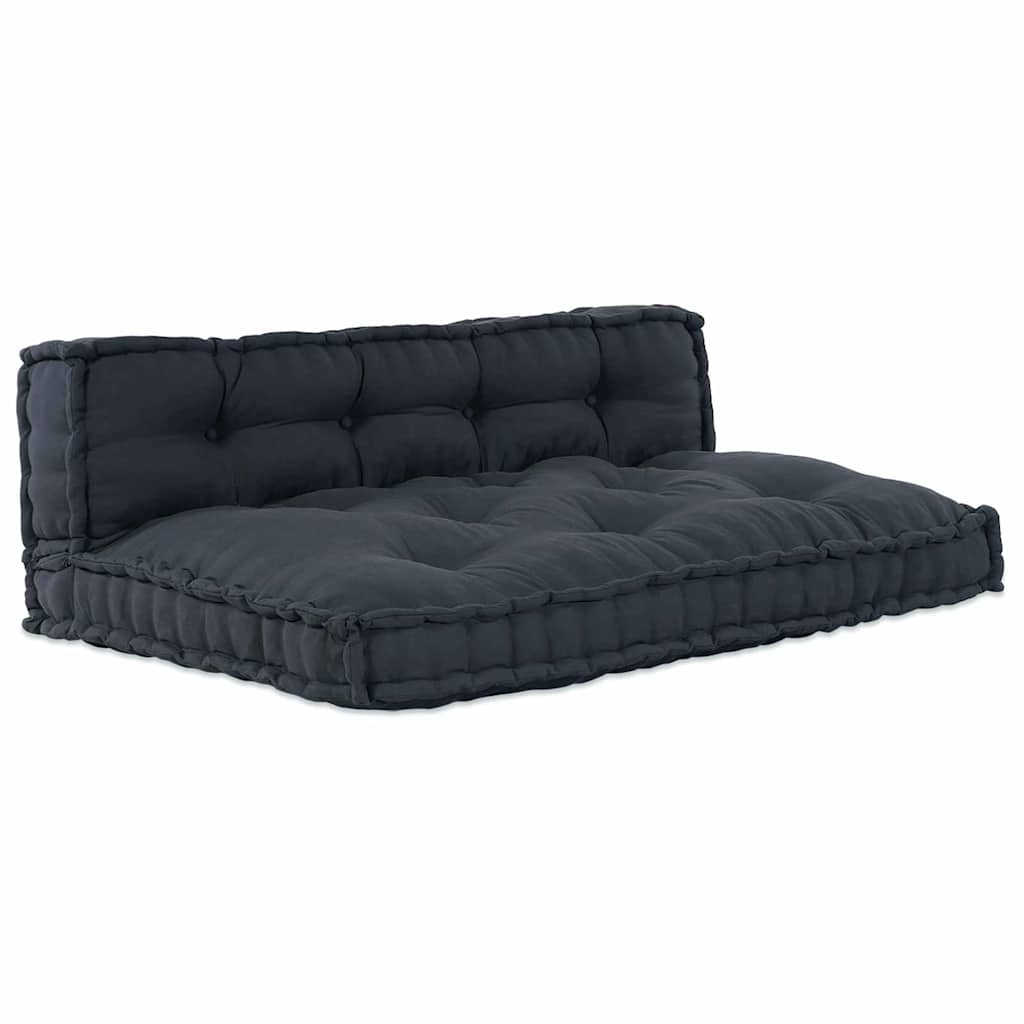 Vidaxl modulair bank 2 pcs antraciet 120 x 80 x 38 cm stof