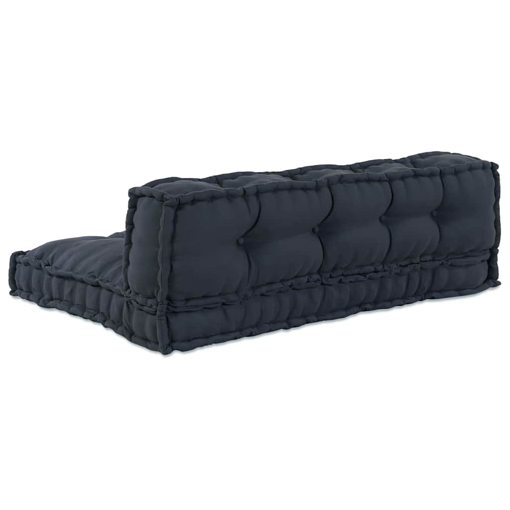 Vidaxl modulair bank 2 pcs antraciet 120 x 80 x 38 cm stof