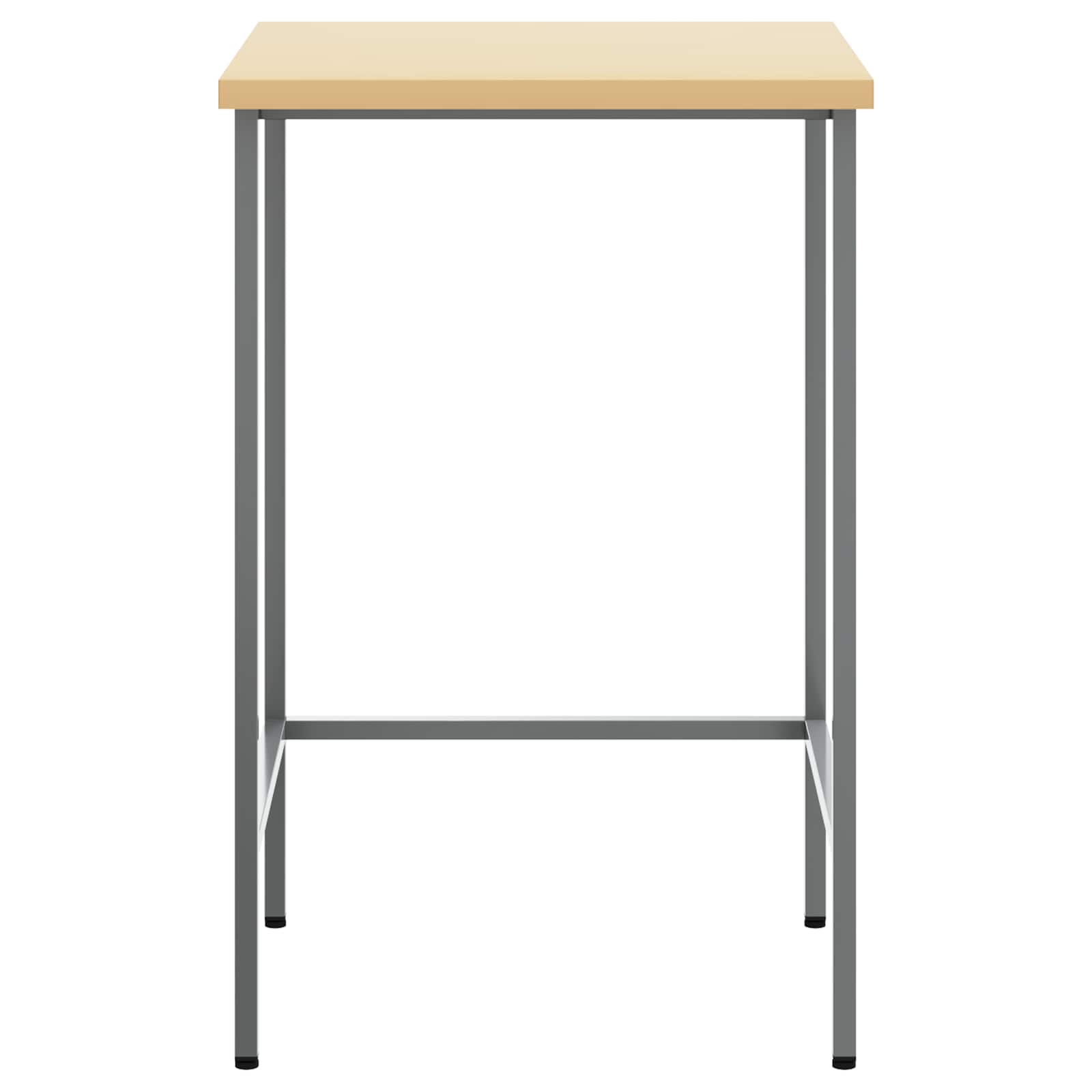 Vidaxl hoektafel grijs 55 x 55 x 85 cm staal en geg engineered hout