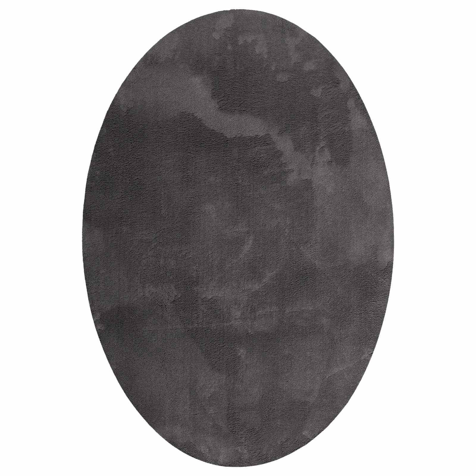 Vidaxl vloerkleden ovaal huarte antraciet 140 x 200 cm 100% polyester