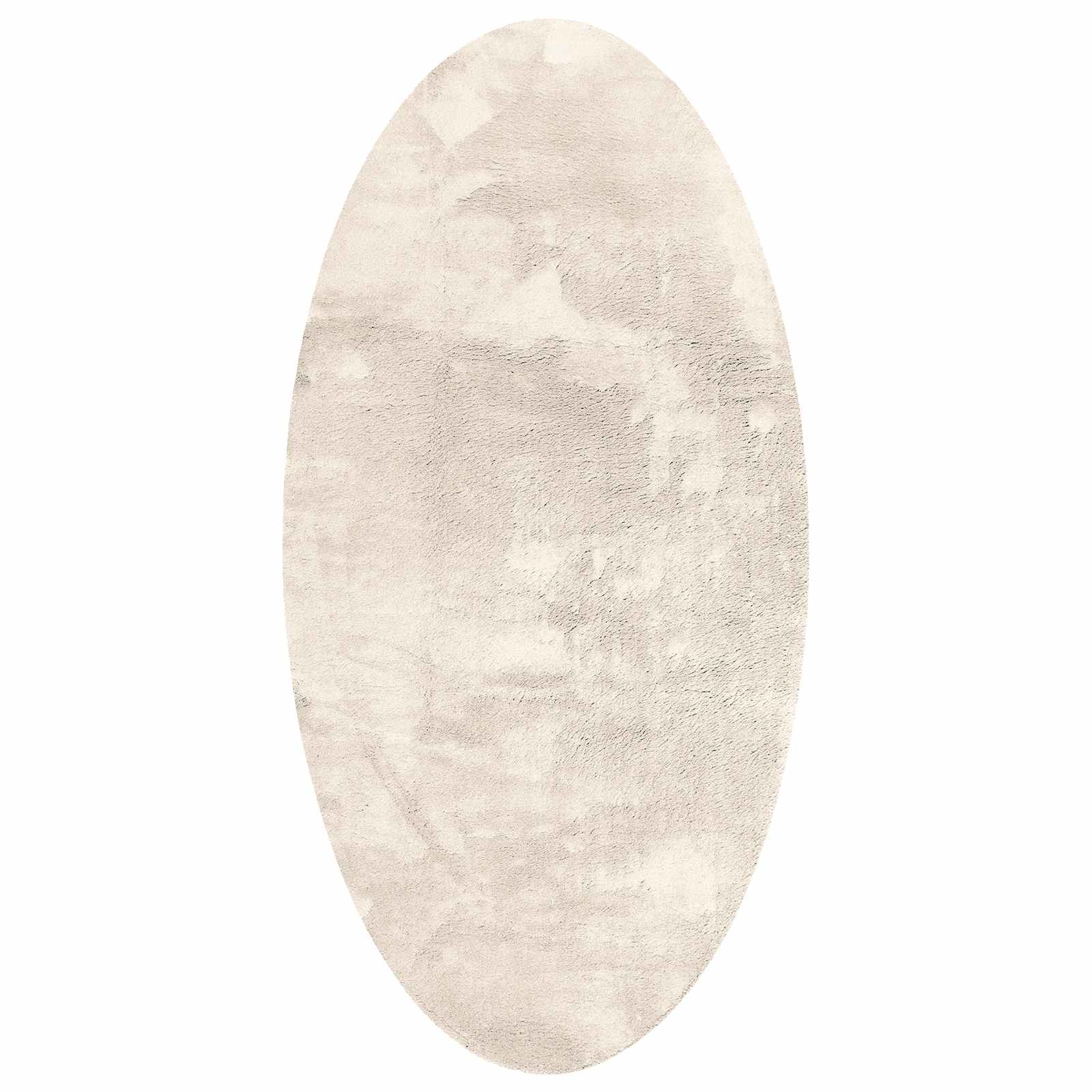 Vidaxl vloerkleden ovaal huarte beige 100 x 200 cm 100% polyester
