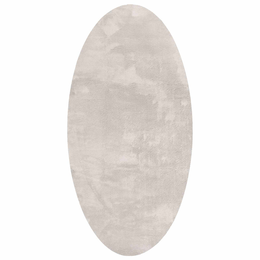 Vidaxl vloerkleden ovaal huarte zand 100 x 200 cm 100% polyester