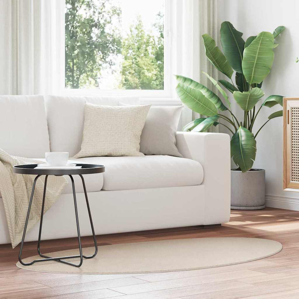 Vidaxl vloerkleden huarte beige 80 x 150 cm polyester