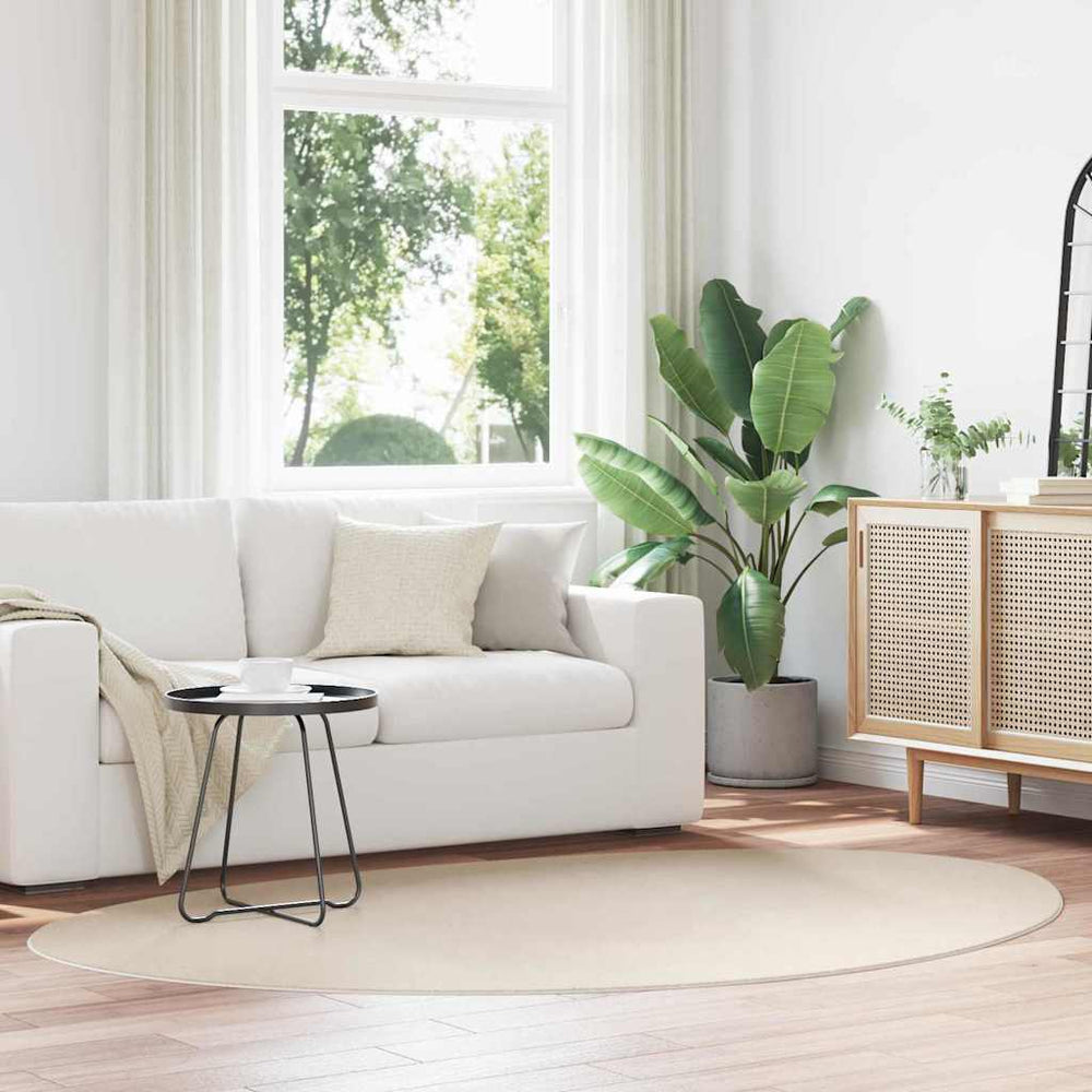 Vidaxl vloerkleden huarte beige 160 x 230 cm polyester