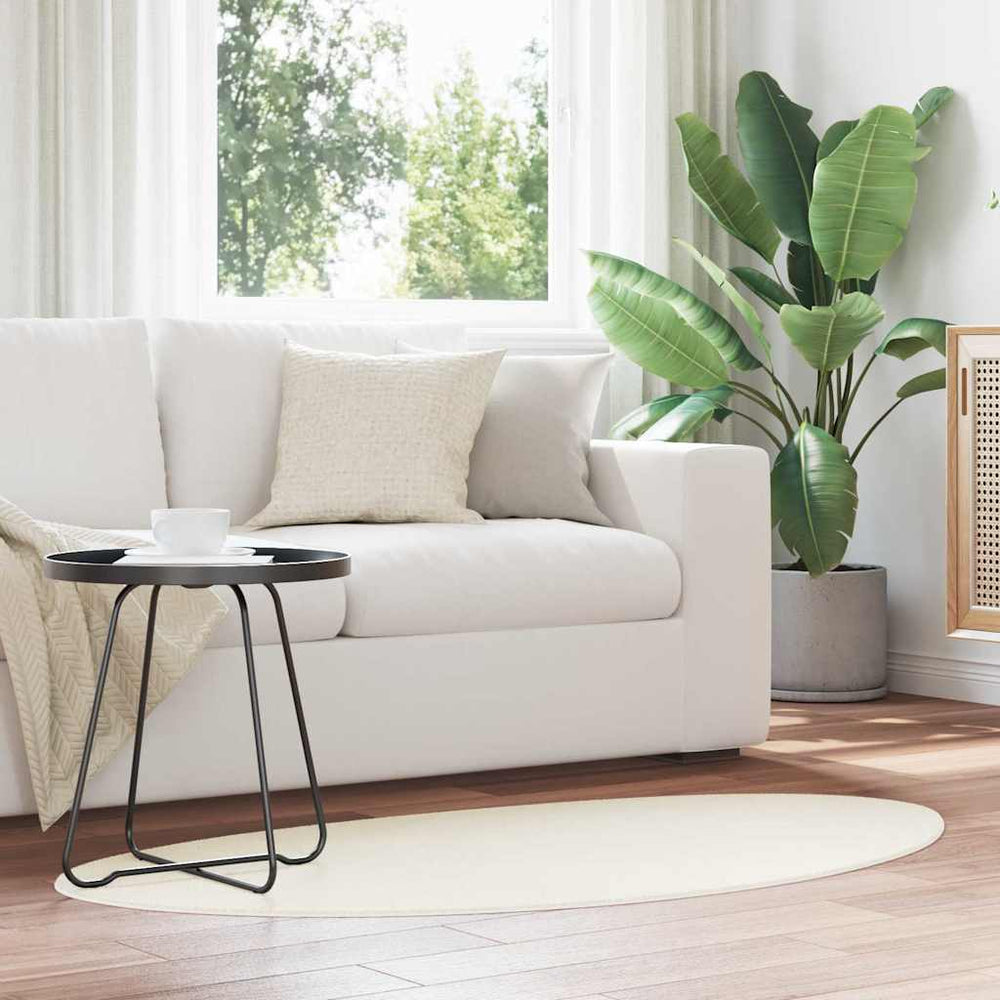 Vidaxl vloerkleden huarte crème 160 x 230 cm polyester