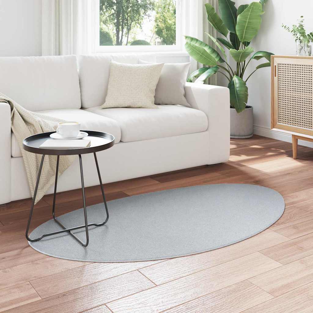 Vidaxl vloerkleden huarte grijs 80 x 150 cm polyester