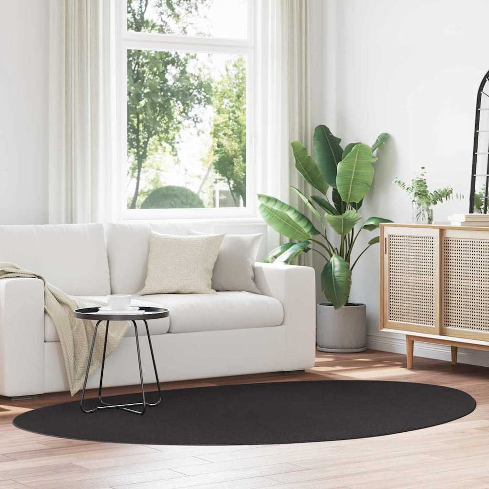 Vidaxl vloerkleden huarte zwart 160 x 230 cm polyester