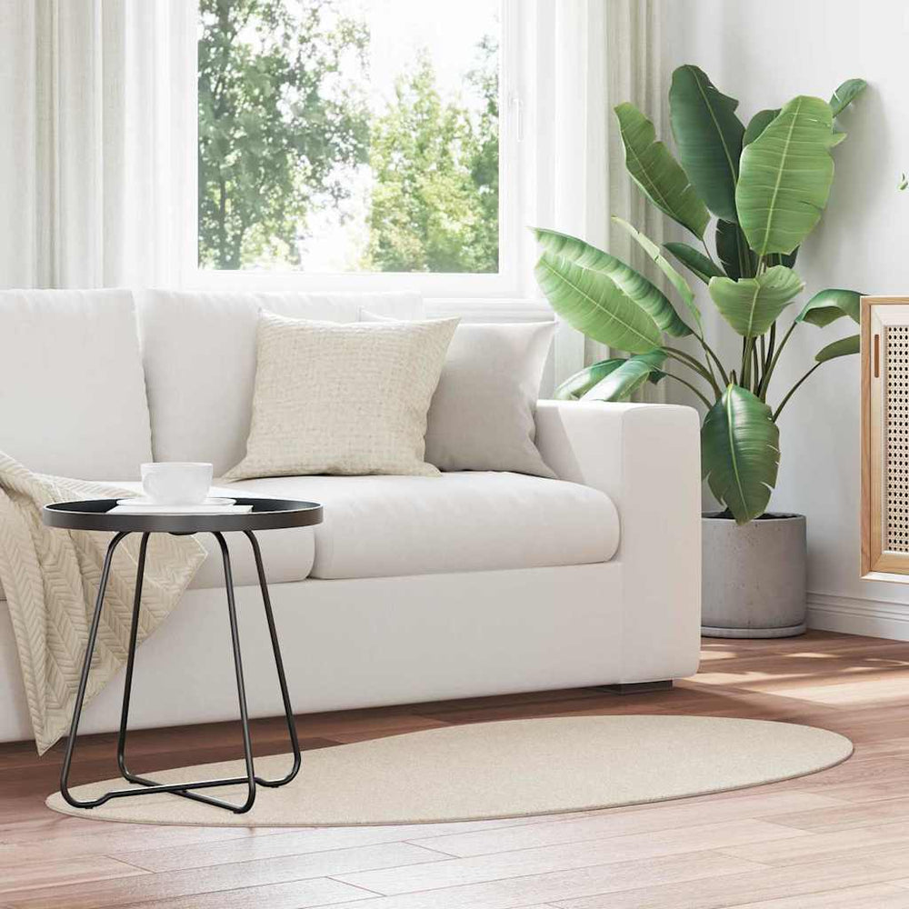 Vidaxl vloerkleden huarte beige 80 x 150 cm polyester