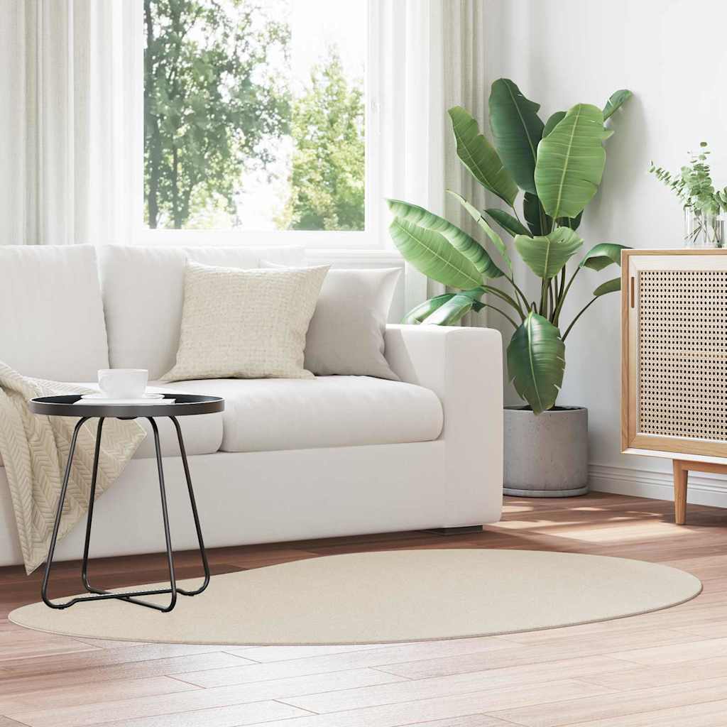 Vidaxl vloerkleden huarte beige 120 x 170 cm polyester