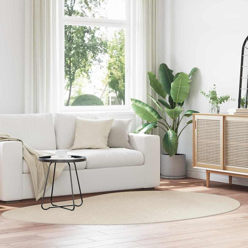 Vidaxl vloerkleden huarte beige 160 x 230 cm polyester