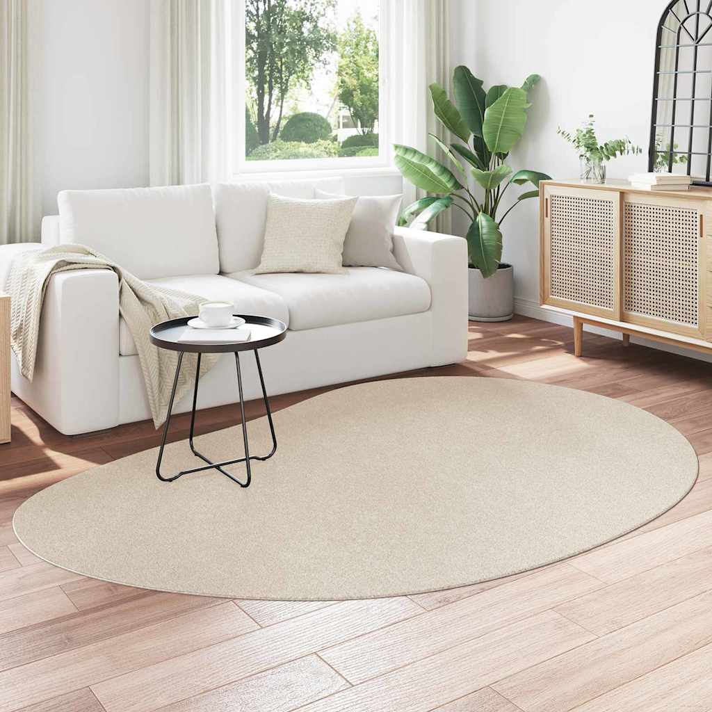 Vidaxl vloerkleden huarte beige 160 x 230 cm polyester