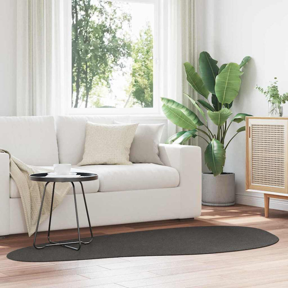 Vidaxl vloerkleden huarte antraciet 100 x 200 cm polyester