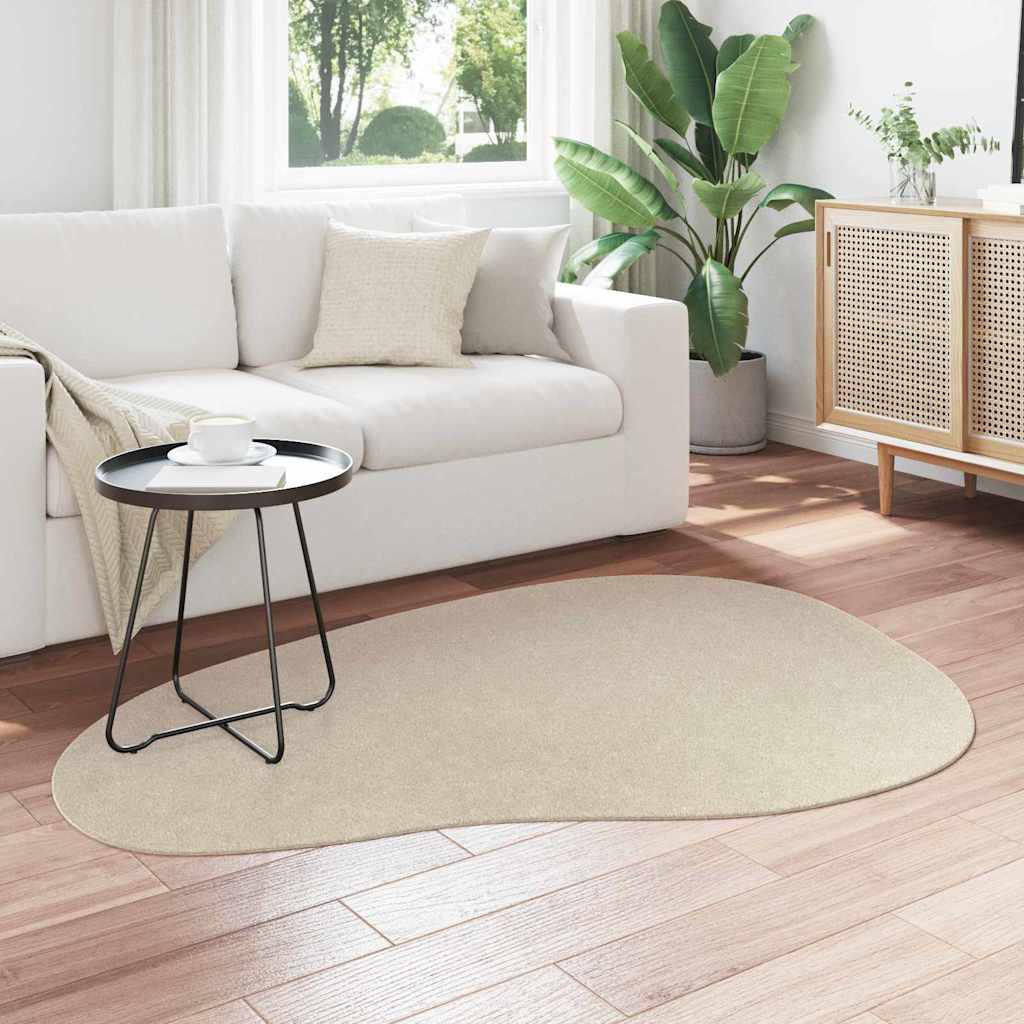 Vidaxl vloerkleden huarte beige 120 x 170 cm polyester