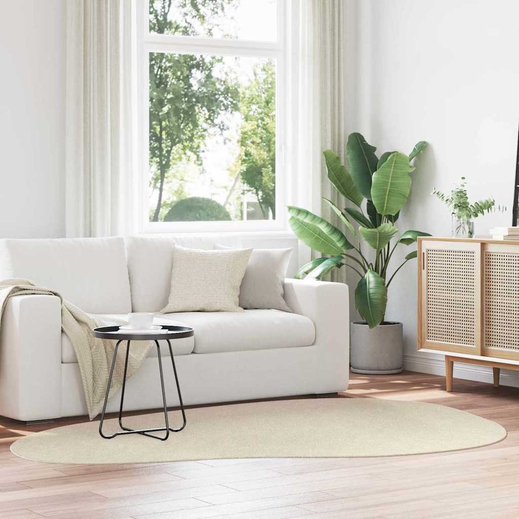 Vidaxl vloerkleden huarte beige 160 x 230 cm polyester