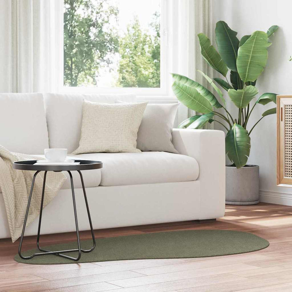 Vidaxl vloerkleden huarte bosgroen 80 x 150 cm polyester