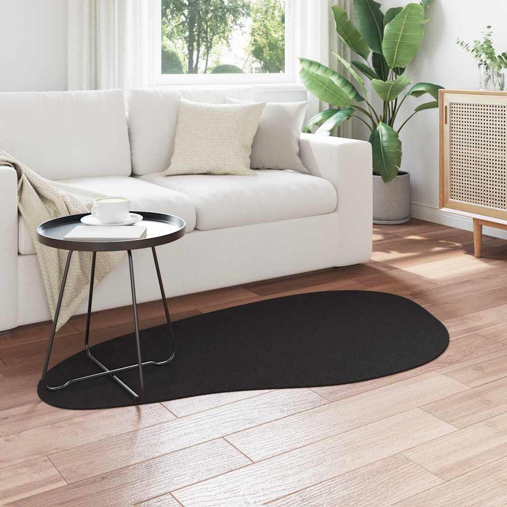 Vidaxl vloerkleden huarte zwart 80 x 150 cm polyester