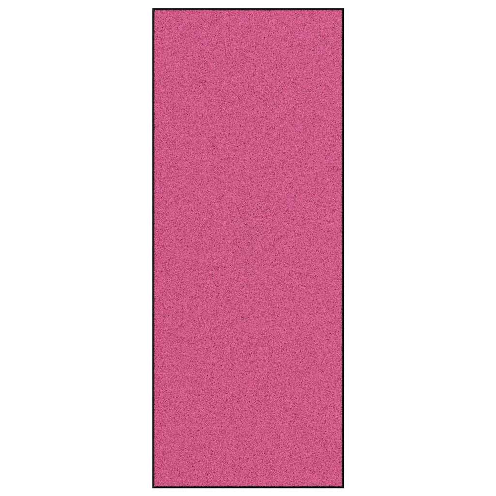 Vidaxl deurmat anders roze en zwart 120 x 300 cm polyamide en pvc