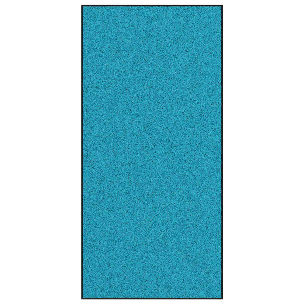 Vidaxl deurmat anders cyaan en zwart 120 x 250 cm polyamide en pvc