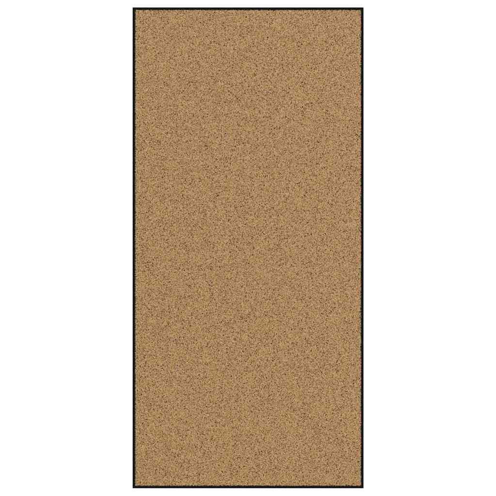 Vidaxl deurmat anders crème en zwart 120 x 250 cm polyamide en pvc