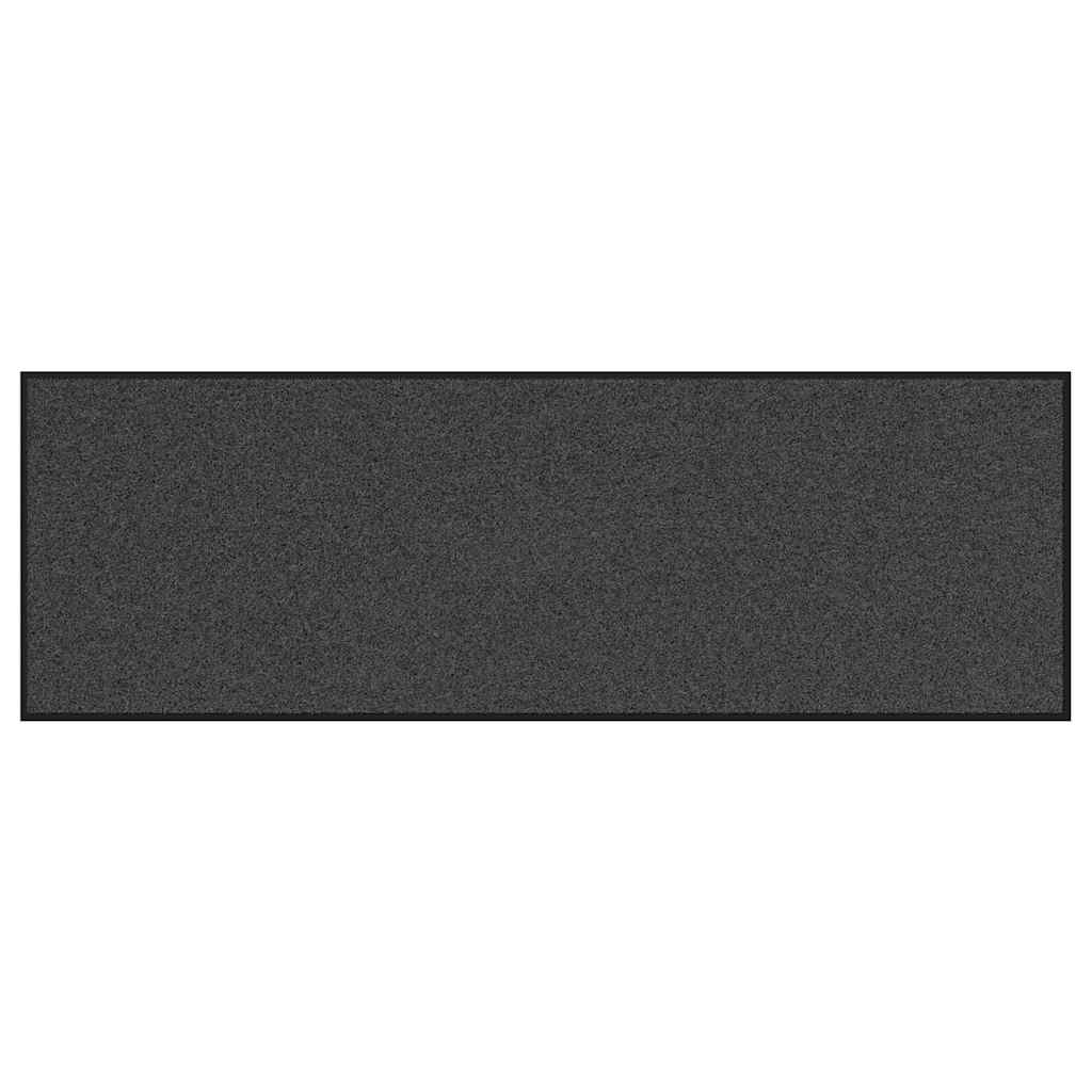 Vidaxl deurmat antraciet en zwart 60 x 180 cm polypropyleen en vinyl