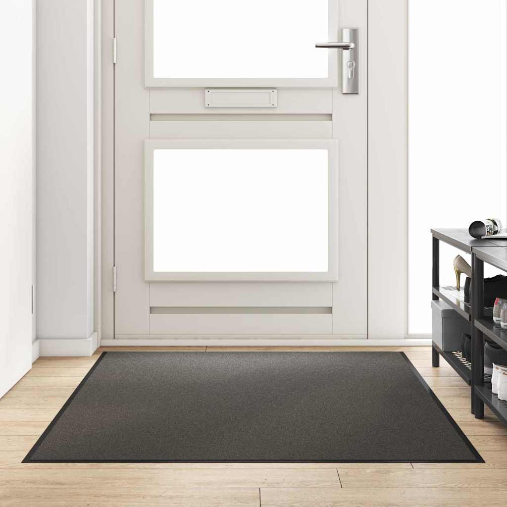 Vidaxl deurmat antraciet en zwart 120 x 180 cm polypropyleen en vinyl