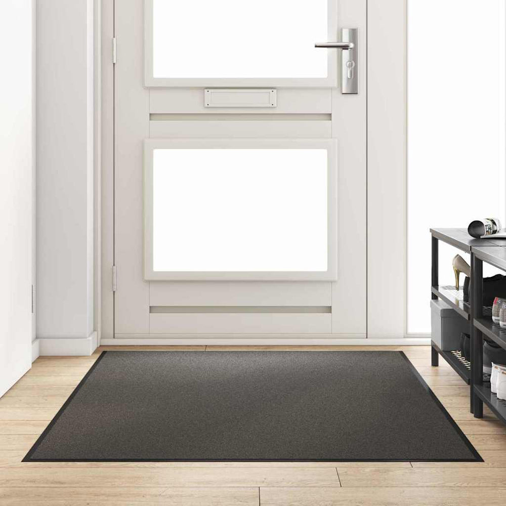 Vidaxl deurmat antraciet en zwart 120 x 180 cm polypropyleen en vinyl