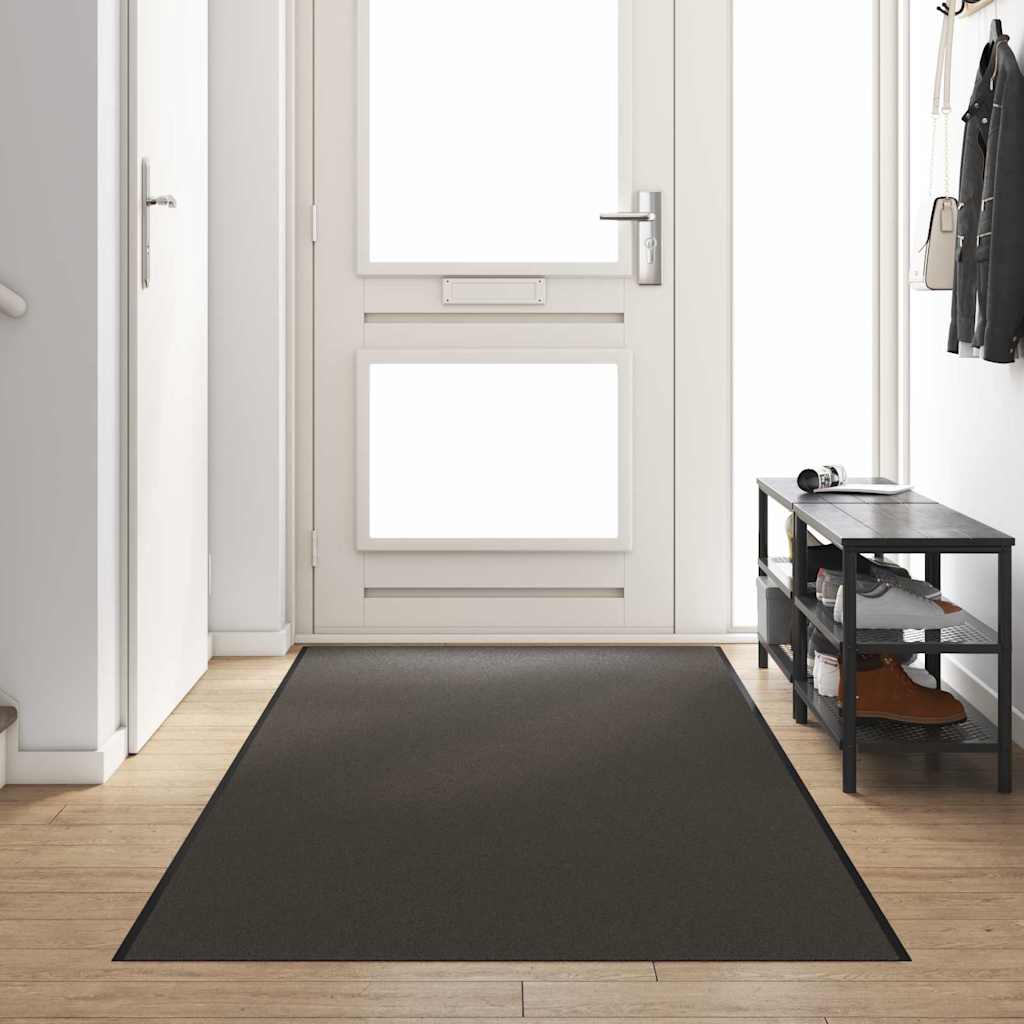 Vidaxl deurmat antraciet en zwart 120 x 400 cm polypropyleen en vinyl