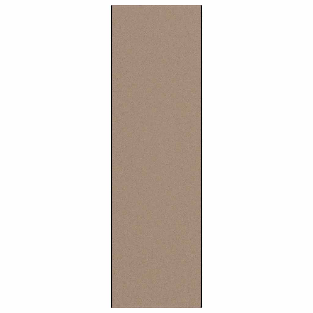 Vidaxl deurmat beige en zwart 120 x 400 cm polypropyleen en vinyl