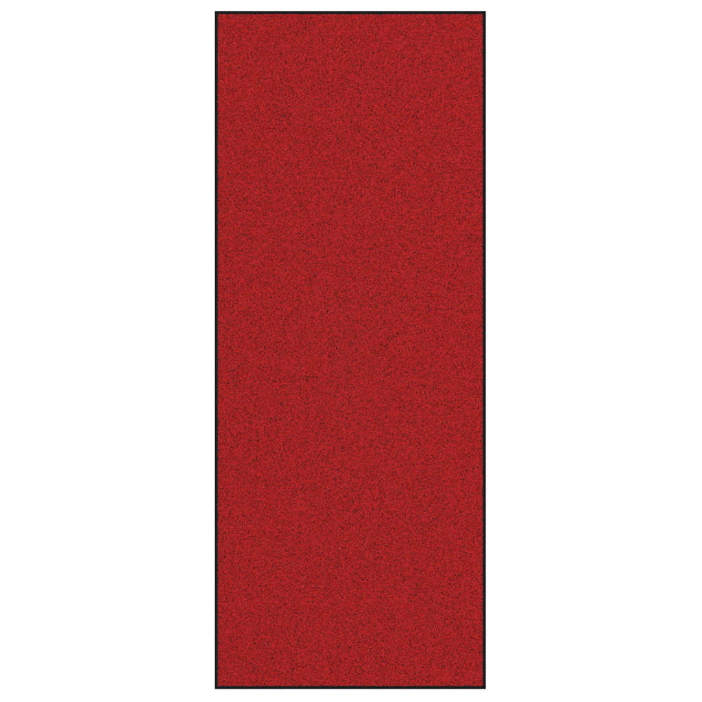 Vidaxl deurmat rood en zwart 120 x 300 cm polypropyleen en vinyl
