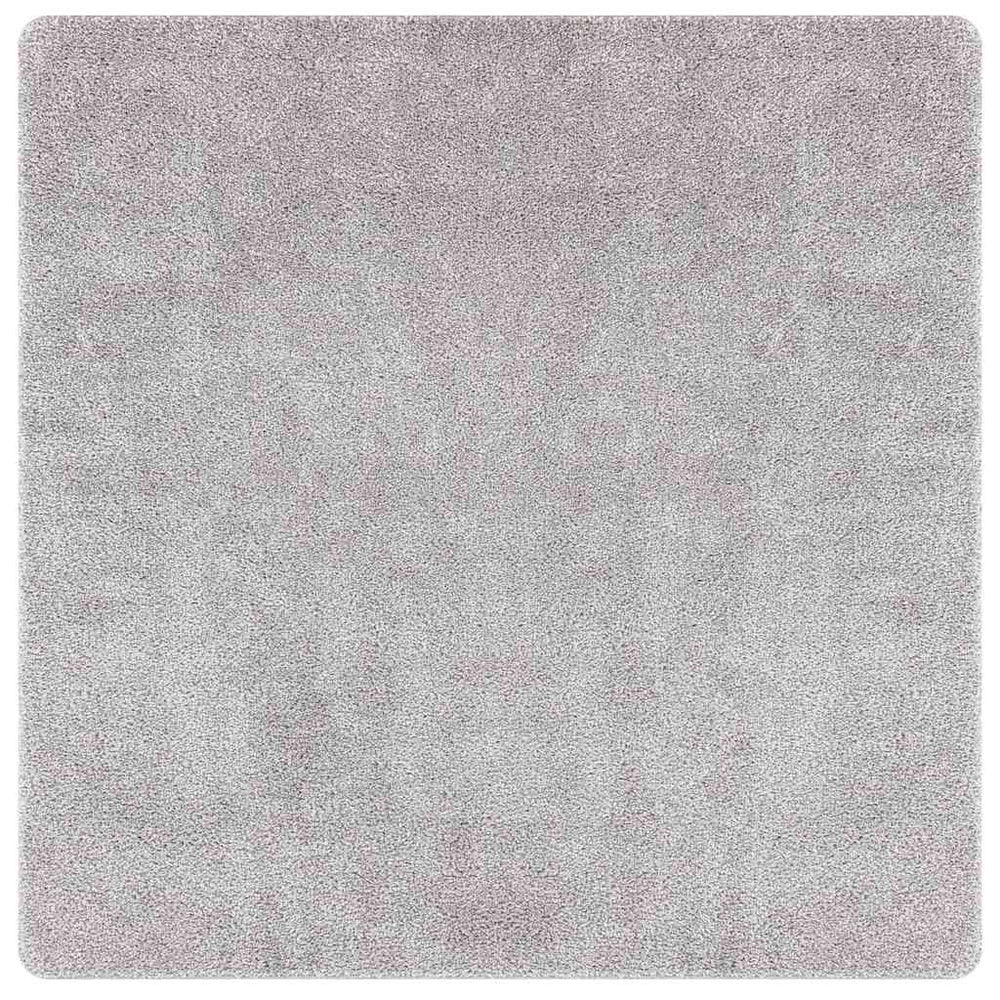 Vidaxl antislip shaggy tapijt grijs 200 x 200 cm pp
