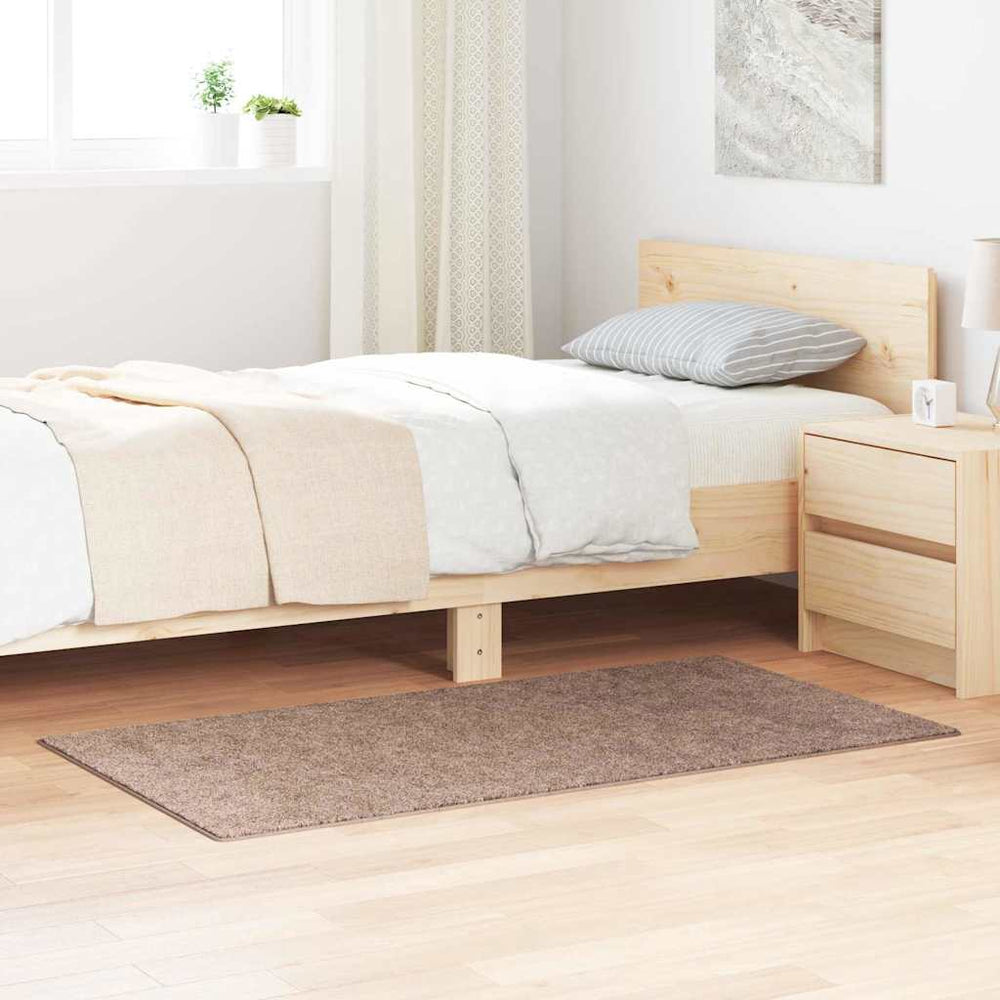 Vidaxl antislip shaggy tapijt bruin 80 x 150 cm pp