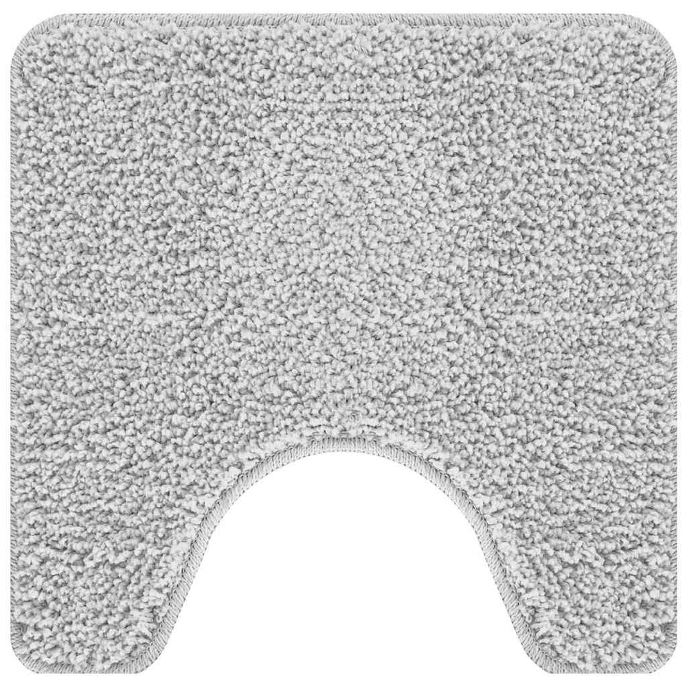 Vidaxl antislip badmat met toilet cut grijs 50 x 50 cm pp