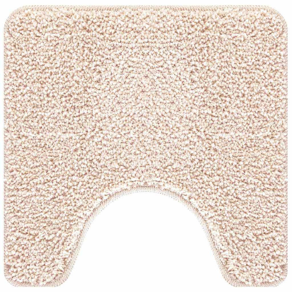 Vidaxl antislip badmat met toilet cut crème 50 x 50 cm pp