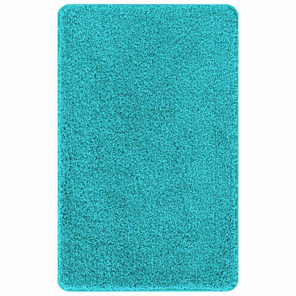 Vidaxl antislip badmat turquoise 50 x 80 cm pp