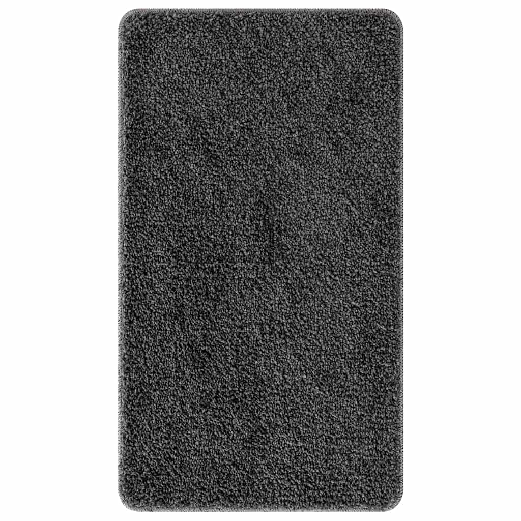 Vidaxl antislip badmat donkergrijs 70 x 120 cm pp