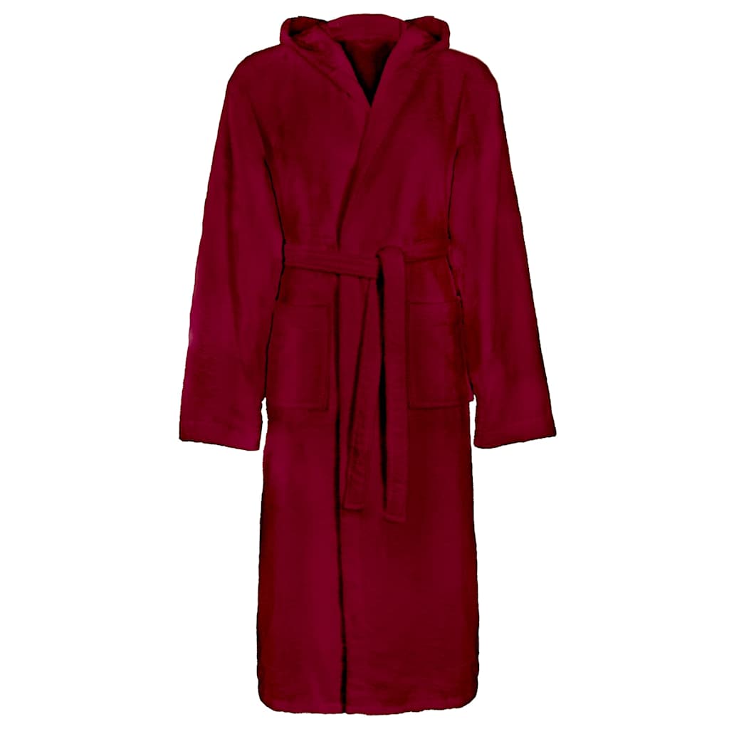 Vidaxl badjas kinn rood xl katoen