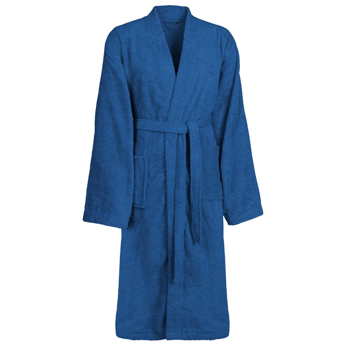 Vidaxl badjas kinn blauw xxxl katoen