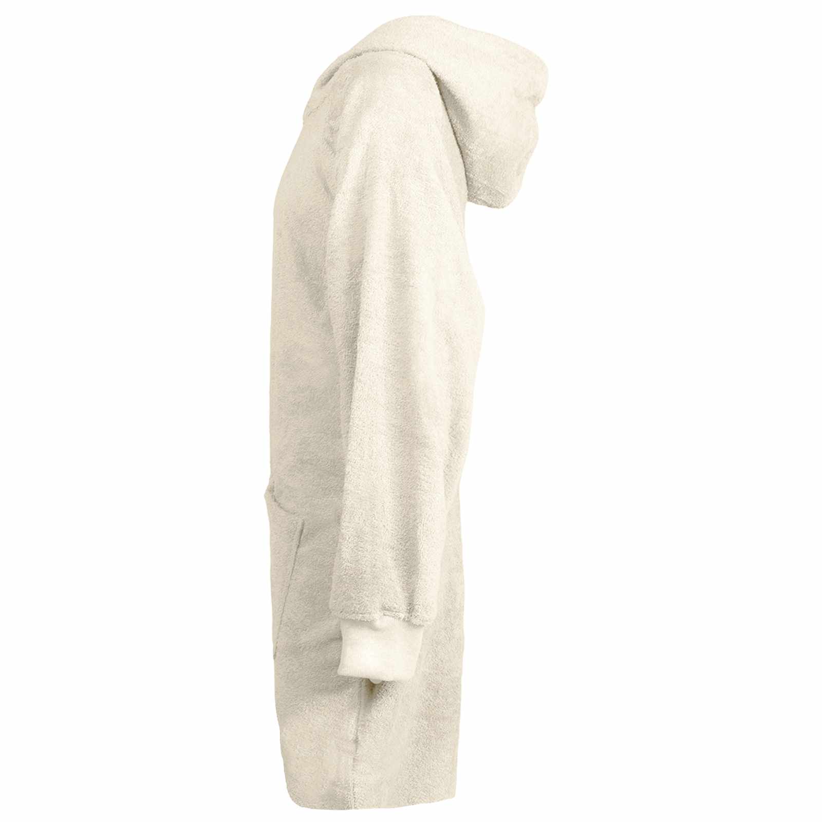 Vidaxl deken hoodie kinn crème l katoen