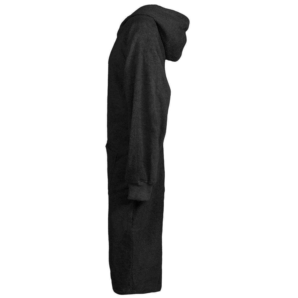 Vidaxl deken hoodie kinn zwart xl katoen