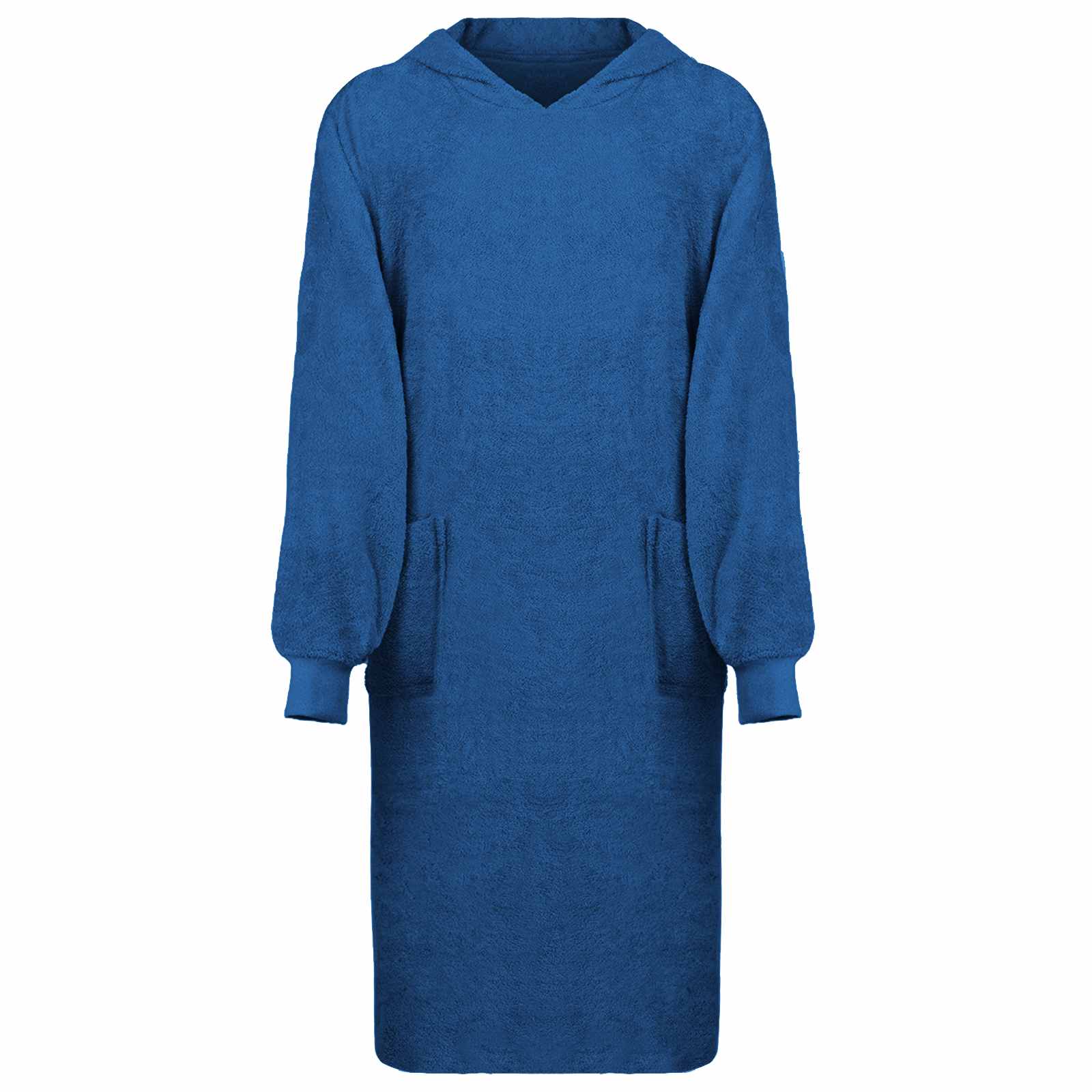 Vidaxl deken hoodie kinn marineblauw xl katoen