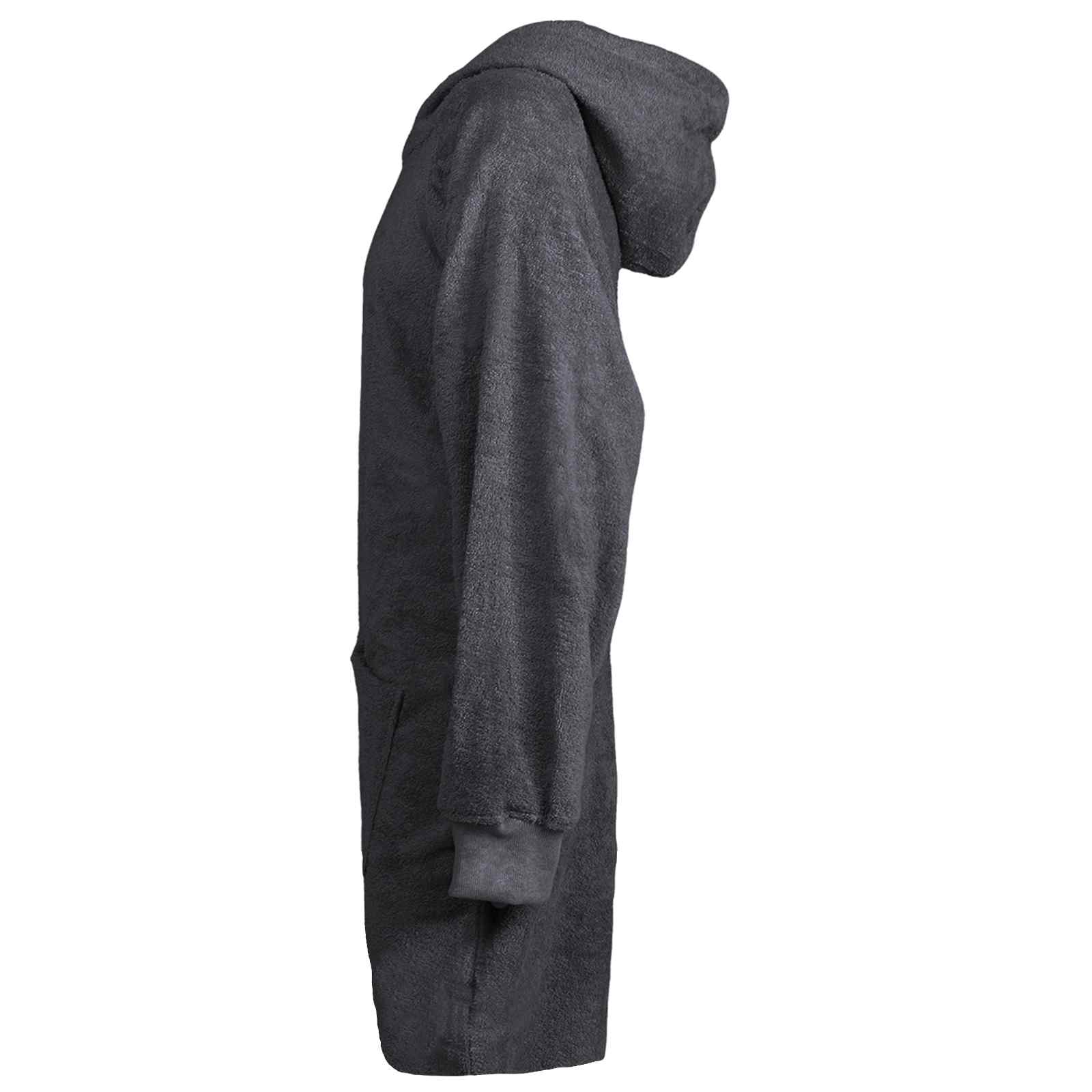 Vidaxl deken hoodie kinn antraciet l katoen