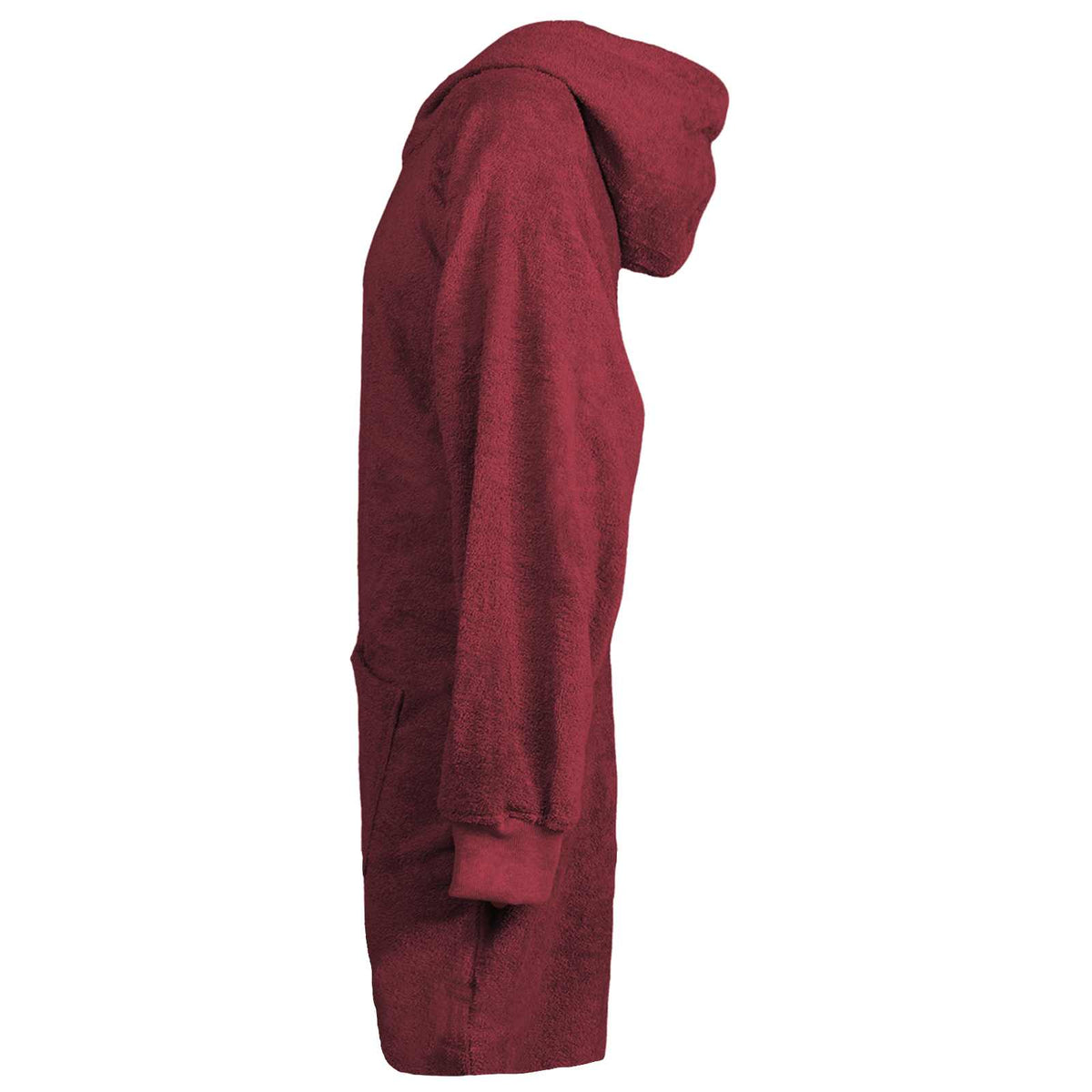 Vidaxl deken hoodie kinn rood l katoen
