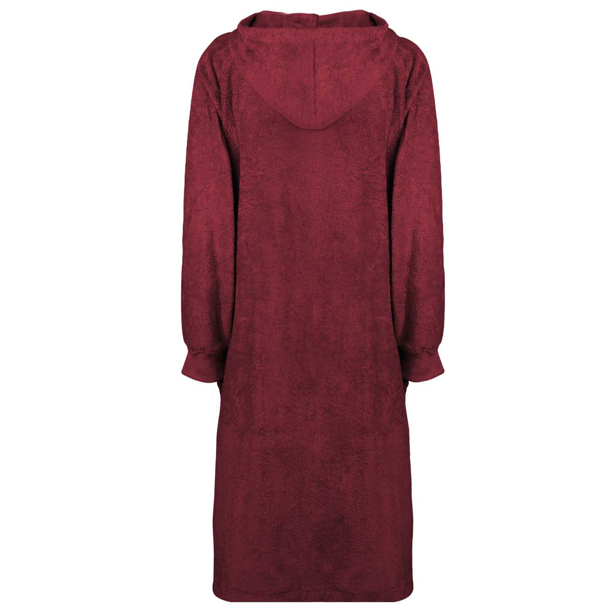 Vidaxl deken hoodie kinn rood xl katoen