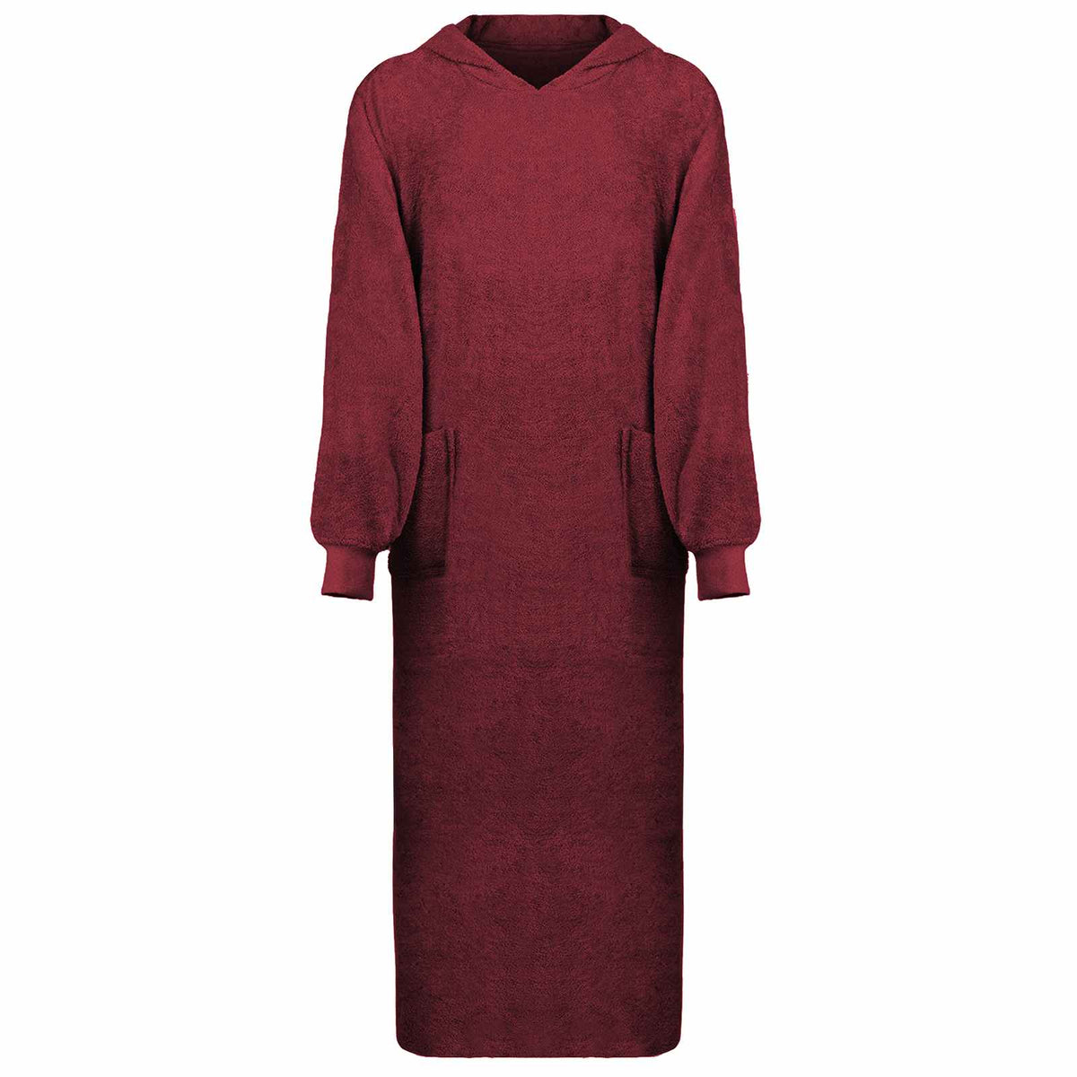 Vidaxl deken hoodie kinn rood xxl katoen