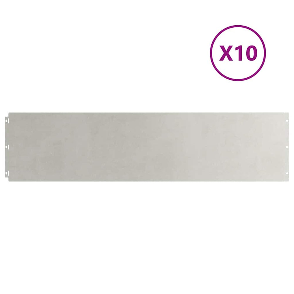 Vidaxl gazonranden 10 st 25x103 cm roestvrij staal