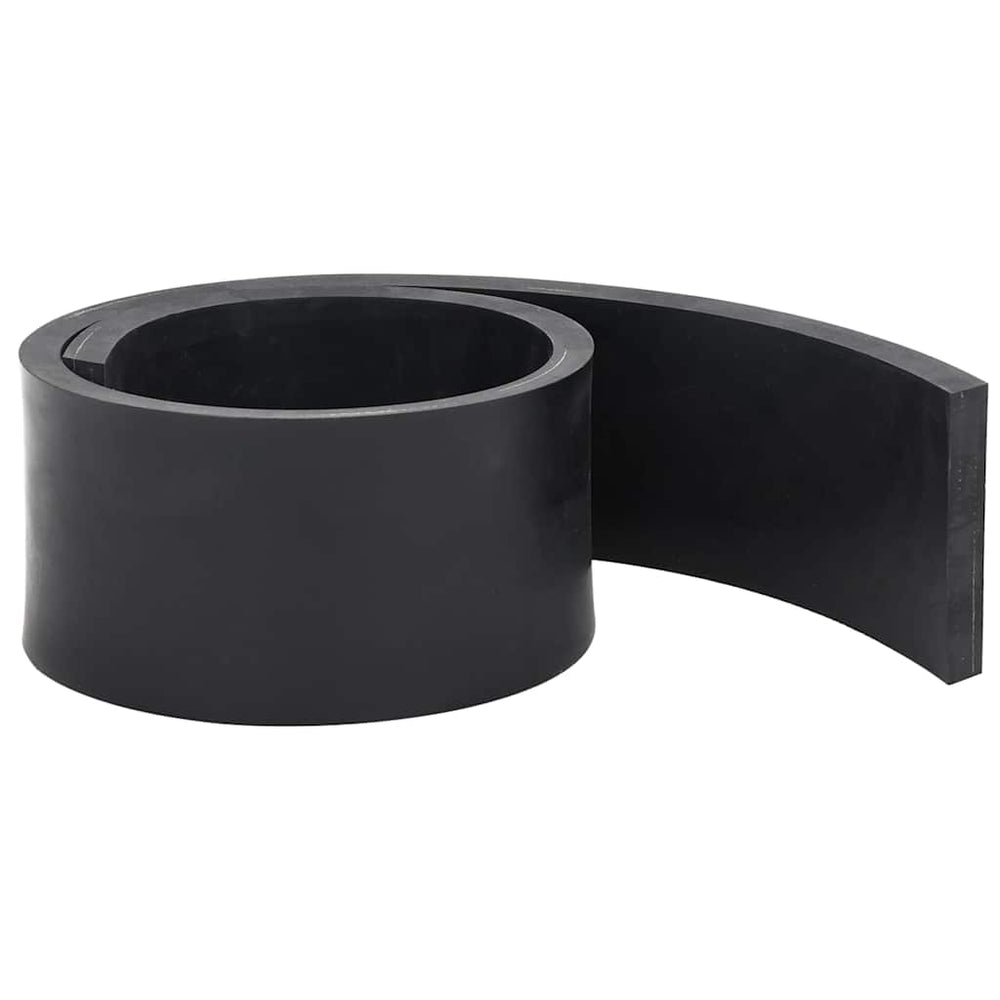Vidaxl rubberen rand voor sneeuwploeg 120x10x1 cm zwart