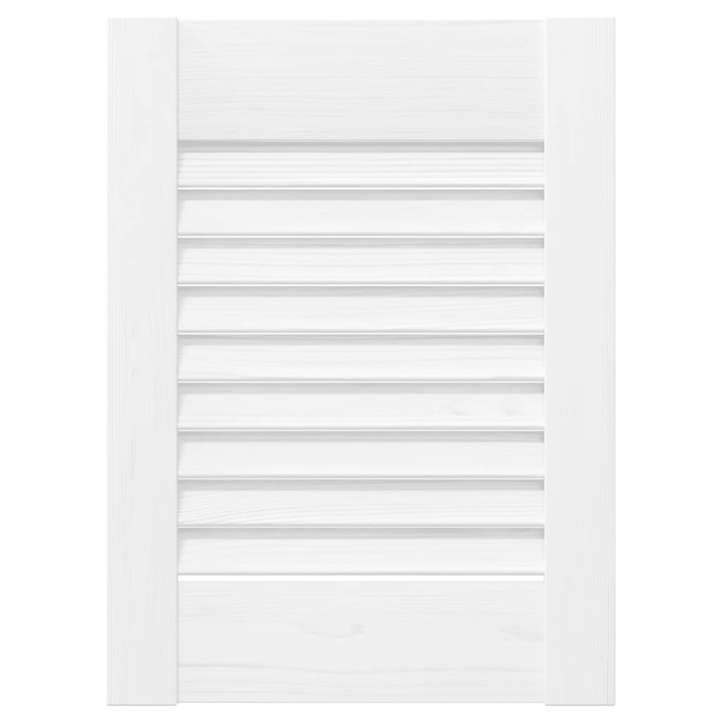 Vidaxl kastdeur louvre design 39,5x29,5 cm wit